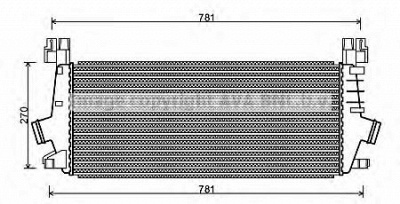 AVA QUALITY COOLING ol4549 -  Интеркулер